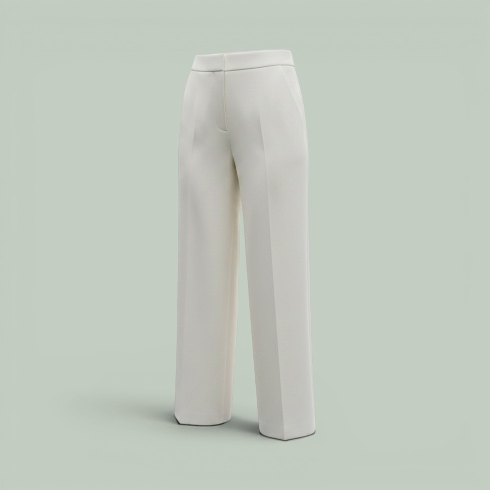 Vintage Lauren Ralph Lauren 100% Silk Wide Leg Pants Womens 14W Ivory Cream